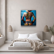 ."Tattooed v1". Designer's Collection Glass Wall Art - ArtDesigna Glass Printing Wall Art