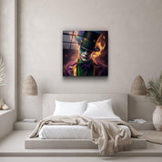 ."Joker of the Dark Side". Secret World Collection Glass Wall Art - ArtDesigna Glass Printing Wall Art
