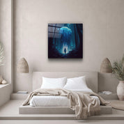 ."Alone in the Secret Forest V1". Glass Wall Art - ArtDesigna Glass Printing Wall Art