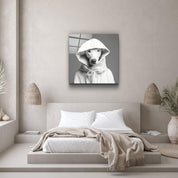 ."Stylish Dogs - V1". Designer's Collection Glass Wall Art - ArtDesigna Glass Printing Wall Art