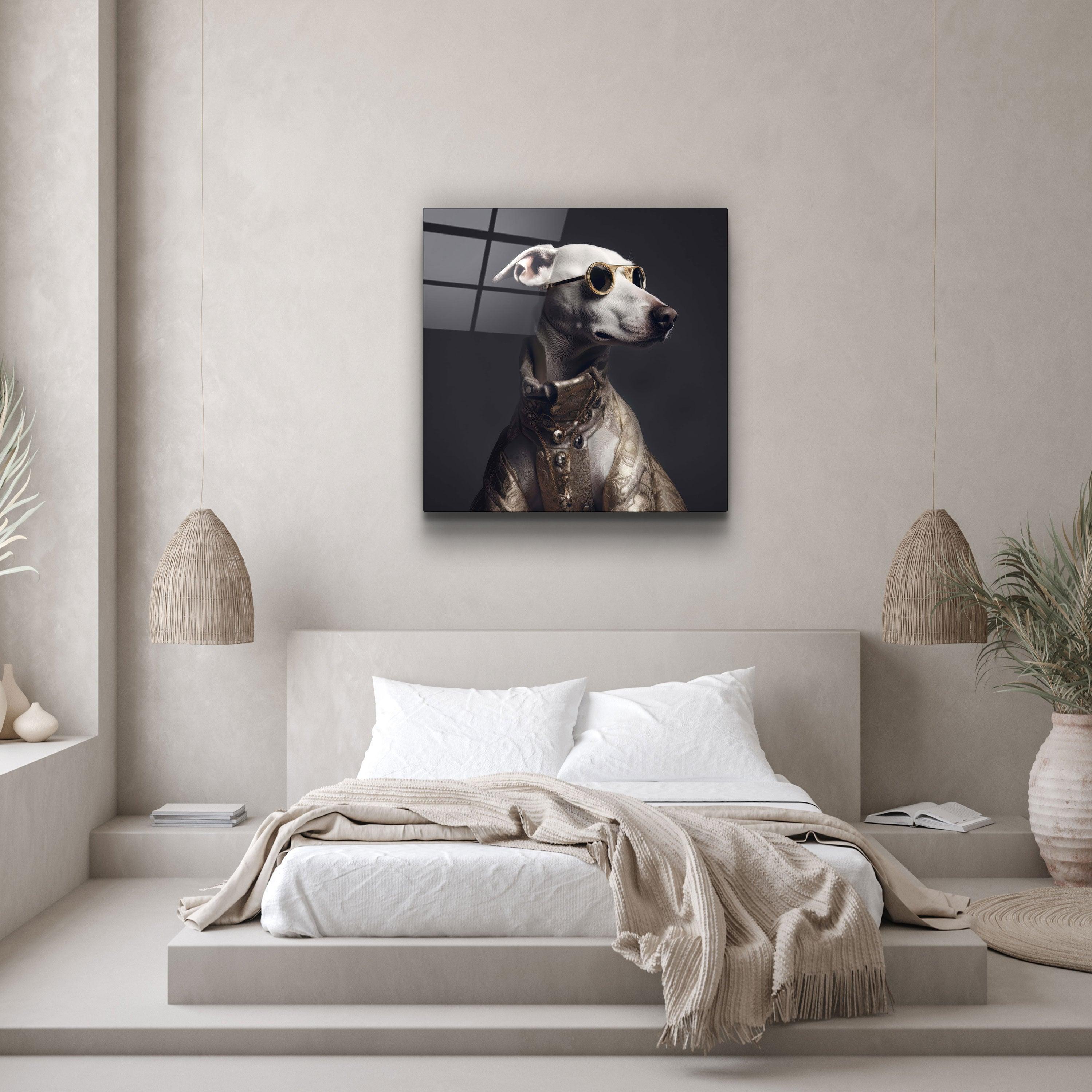 ."Stylish Dogs - V2". Designer's Collection Glass Wall Art - ArtDesigna Glass Printing Wall Art