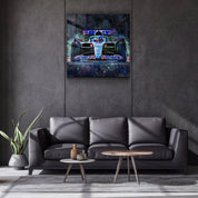 ."AlpineF1 Team". Designer's Collection Glass Wall Art - ArtDesigna Glass Printing Wall Art