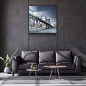 ・"Brooklyn Bridge"・Glass Wall Art - ArtDesigna Glass Printing Wall Art