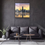 ・"Downtown (City Center)"・Glass Wall Art - ArtDesigna Glass Printing Wall Art