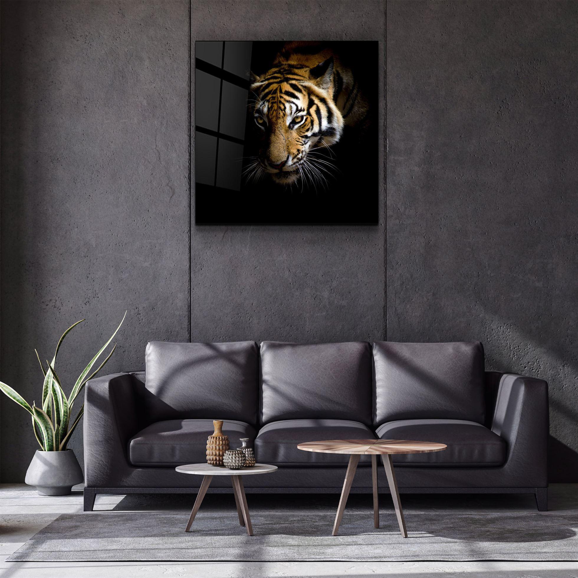 King of the Jungle | Glass Wall Art - Artdesigna