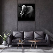 ・"Elephant"・Glass Wall Art - ArtDesigna Glass Printing Wall Art