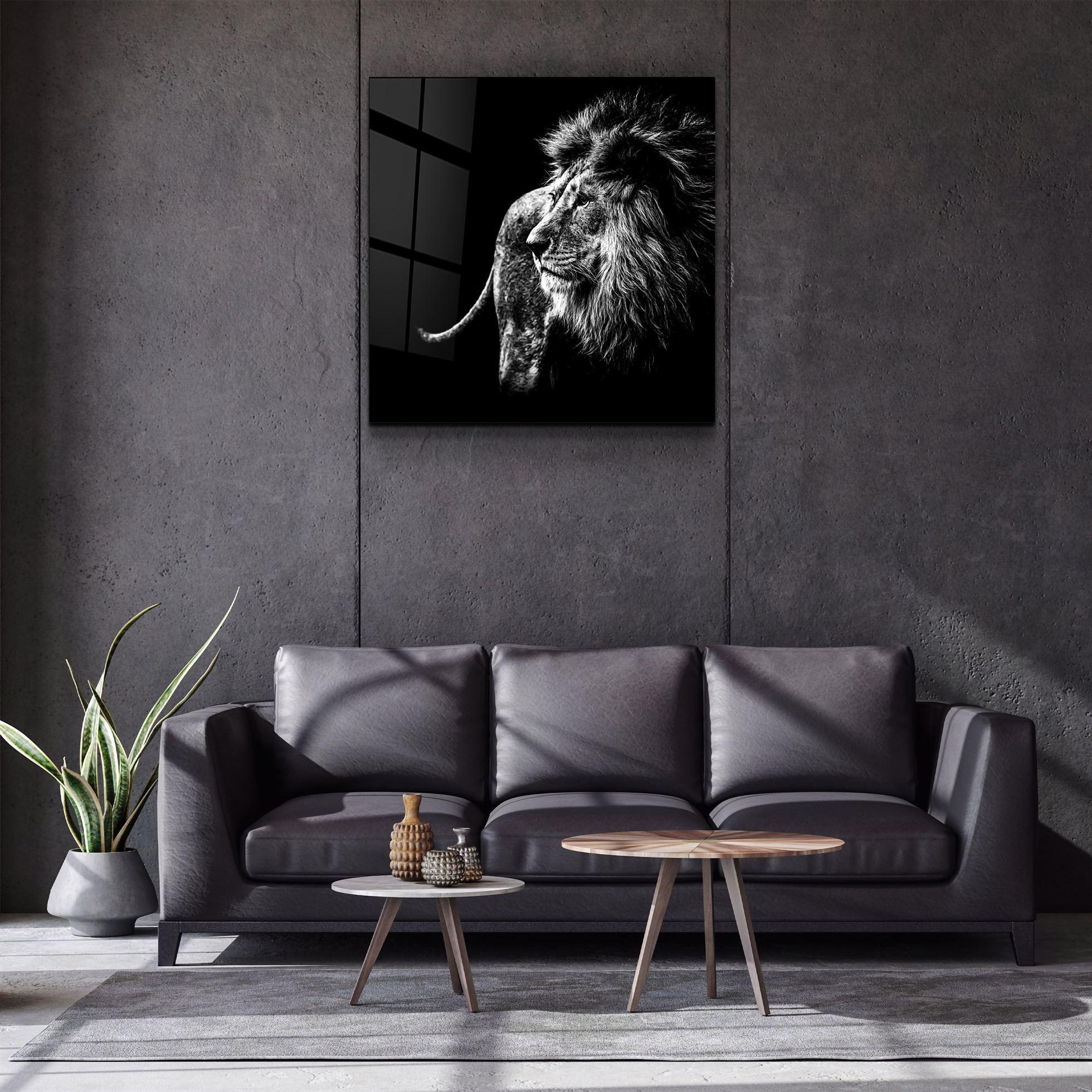 ・"Lion"・Glass Wall Art - ArtDesigna Glass Printing Wall Art