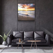 ・"Sunset"・Glass Wall Art - ArtDesigna Glass Printing Wall Art