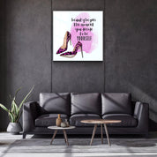 ・"Be Yourself"・Glass Wall Art - ArtDesigna Glass Printing Wall Art