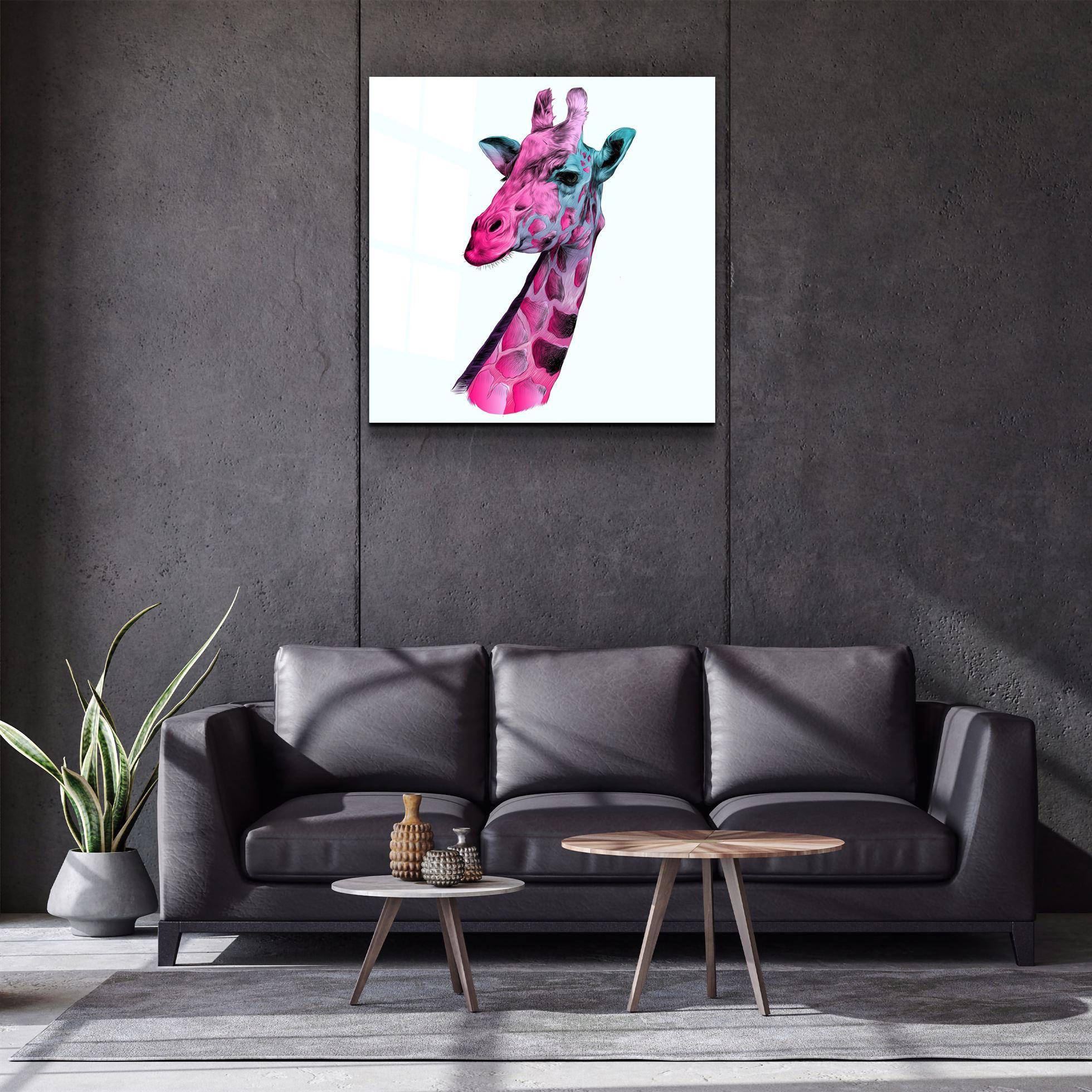 ・"Giraffe"・Glass Wall Art - ArtDesigna Glass Printing Wall Art