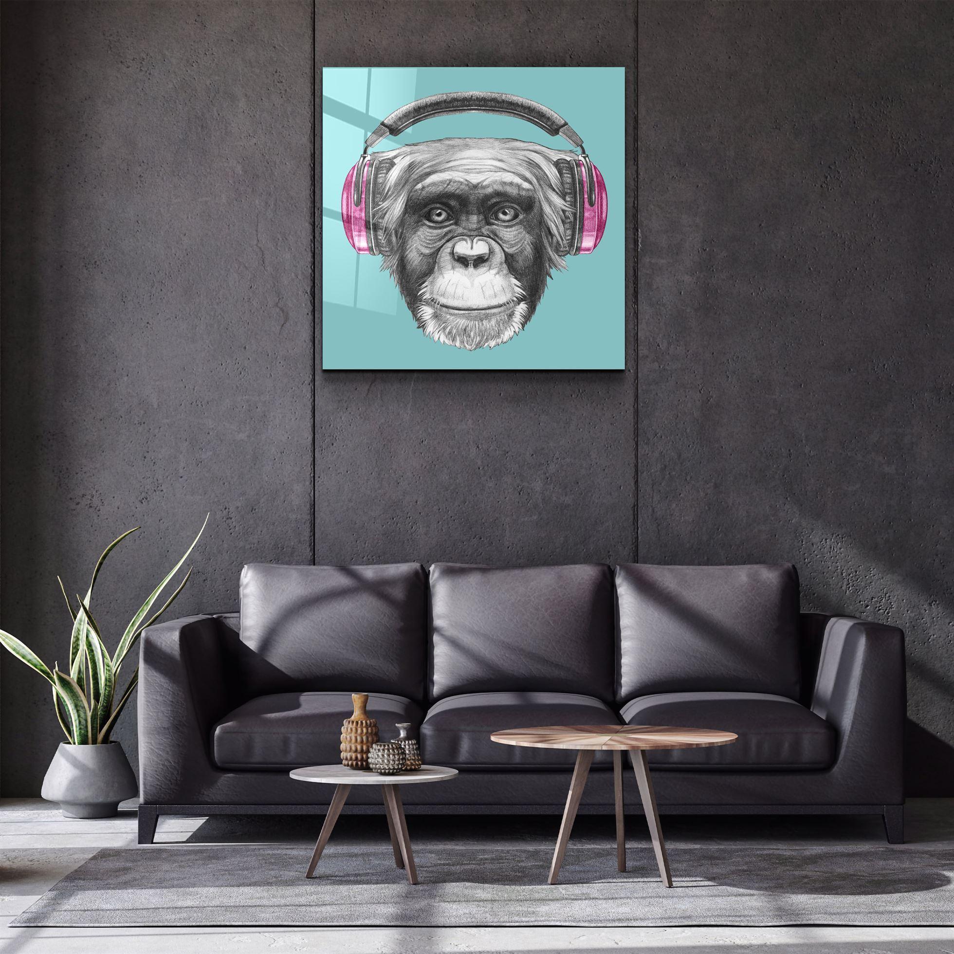 ・"Monkey"・Glass Wall Art - ArtDesigna Glass Printing Wall Art