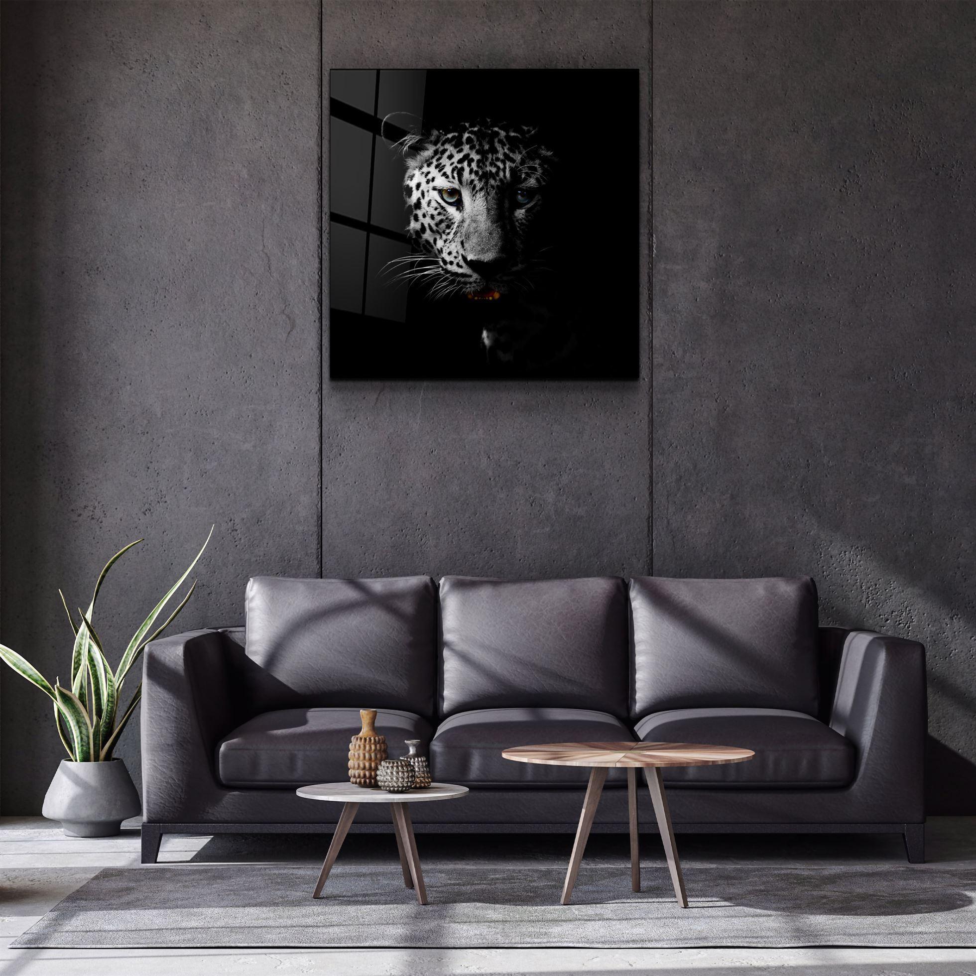 ・"Leopard"・Glass Wall Art - ArtDesigna Glass Printing Wall Art