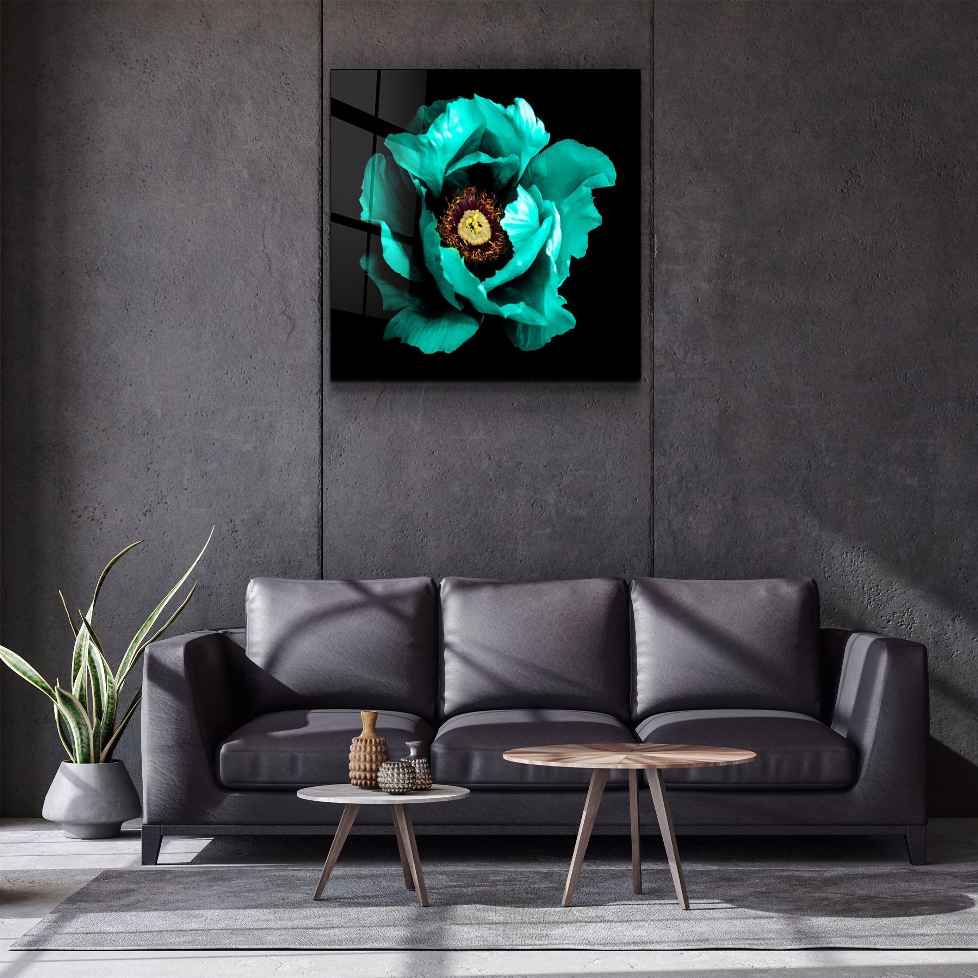 ・"Floral Green"・Glass Wall Art - ArtDesigna Glass Printing Wall Art