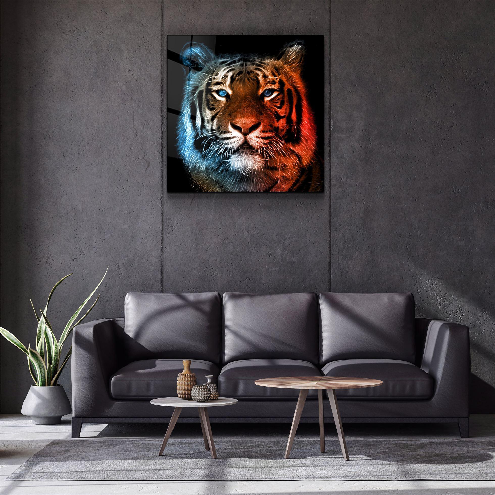 Fierce Beauty | Glass Wall Art - Artdesigna