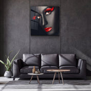・"Red Expressions"・Glass Wall Art - ArtDesigna Glass Printing Wall Art