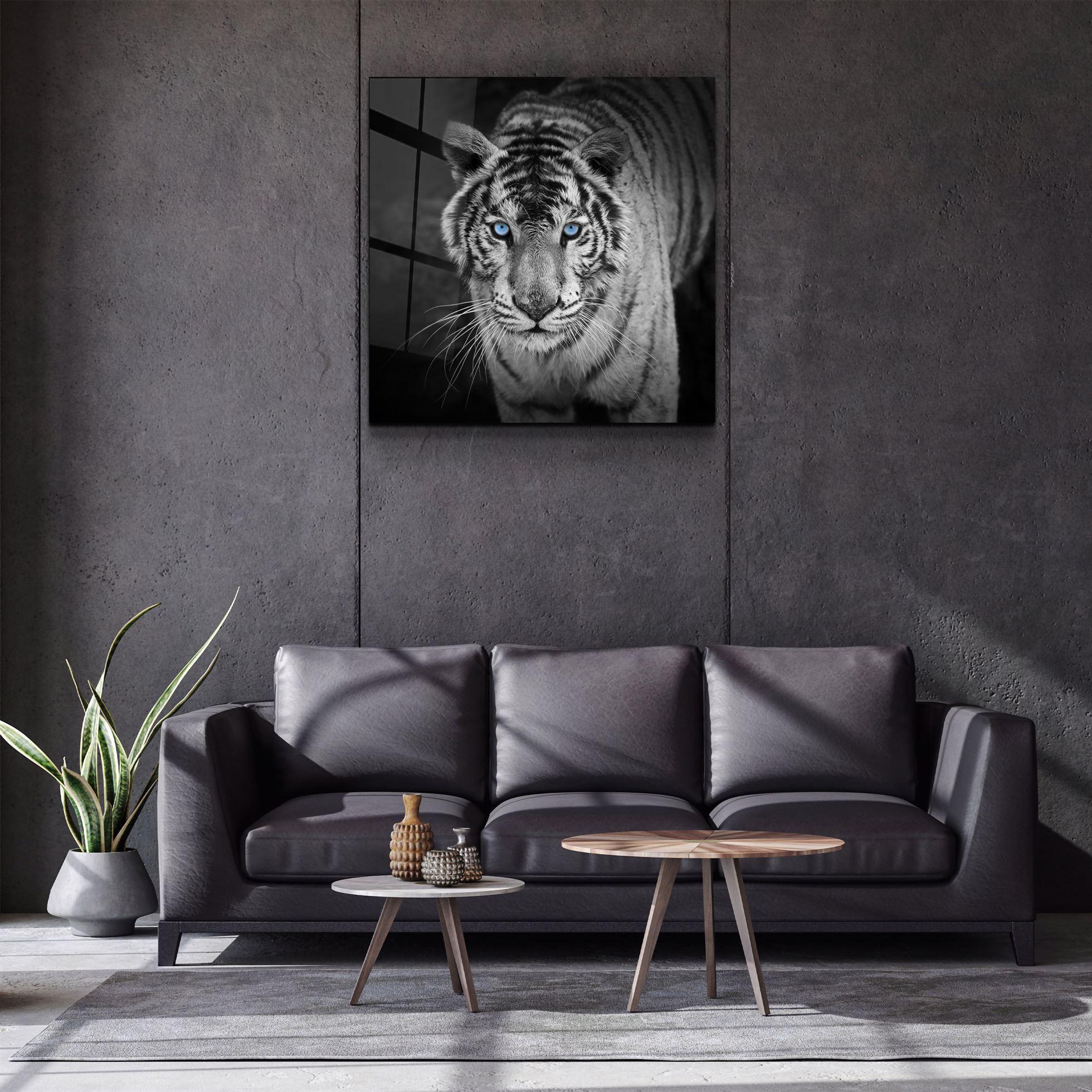 Majestic Stripes | Glass Wall Art - Artdesigna