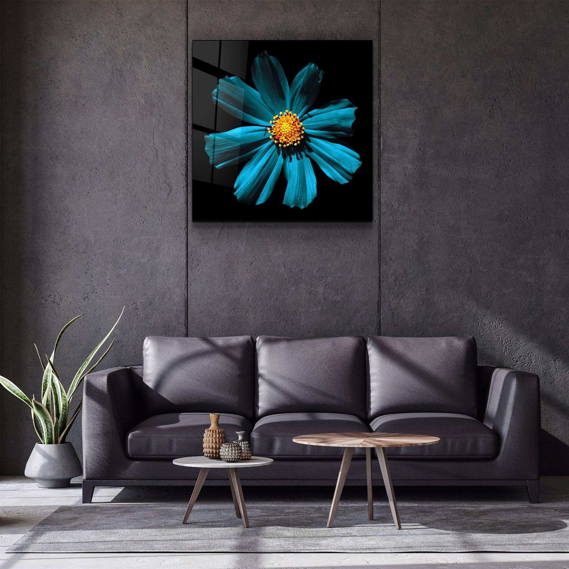 ・"Green Flower"・Glass Wall Art - ArtDesigna Glass Printing Wall Art