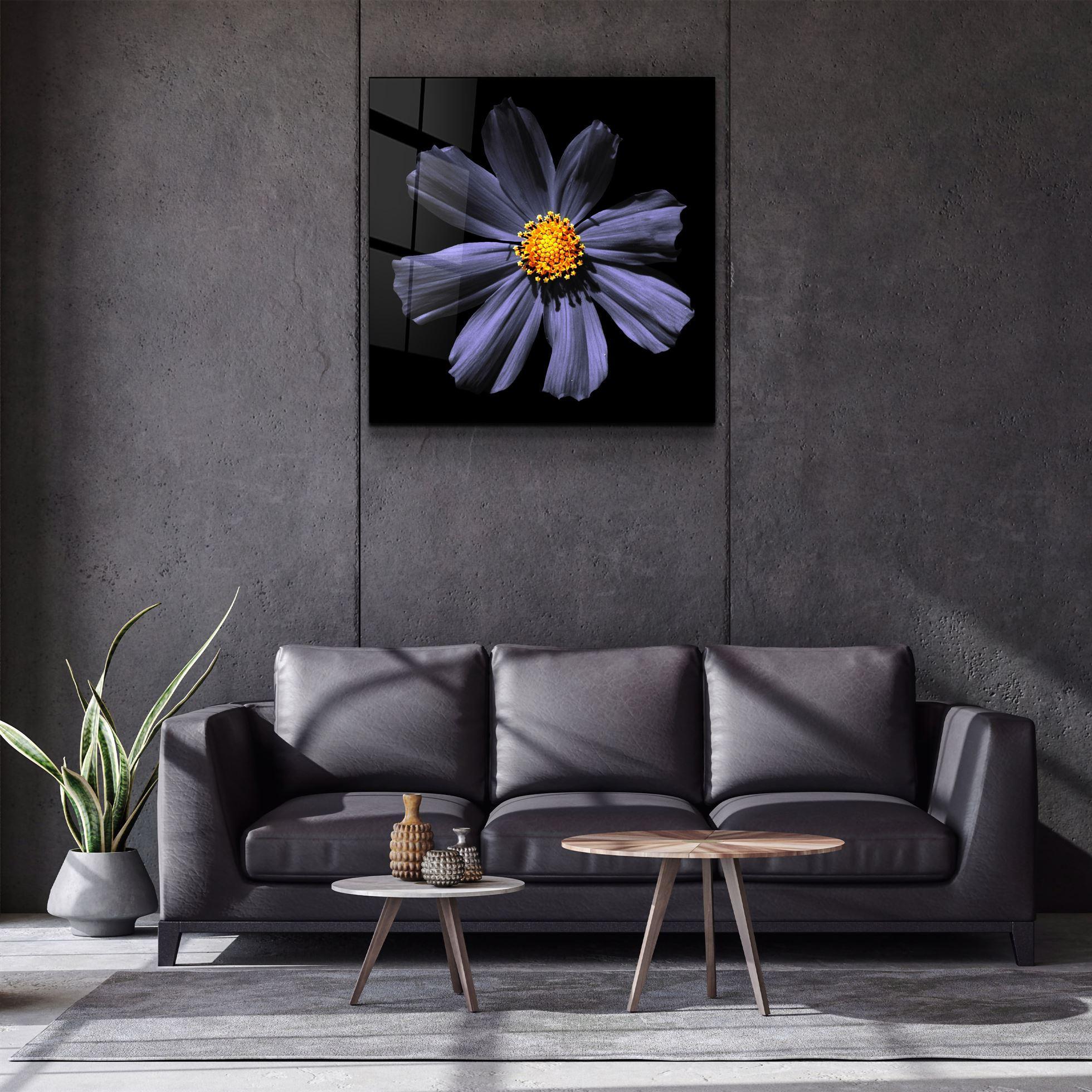 ・"Purple Flower"・Glass Wall Art - ArtDesigna Glass Printing Wall Art
