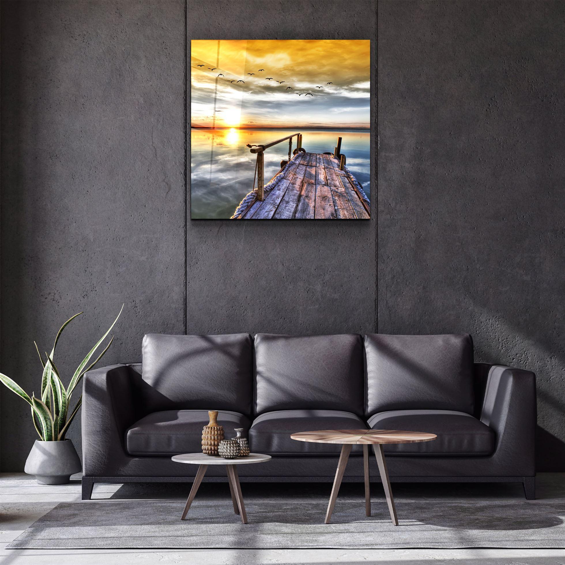 ・"Sunset Landscape"・Glass Wall Art - ArtDesigna Glass Printing Wall Art