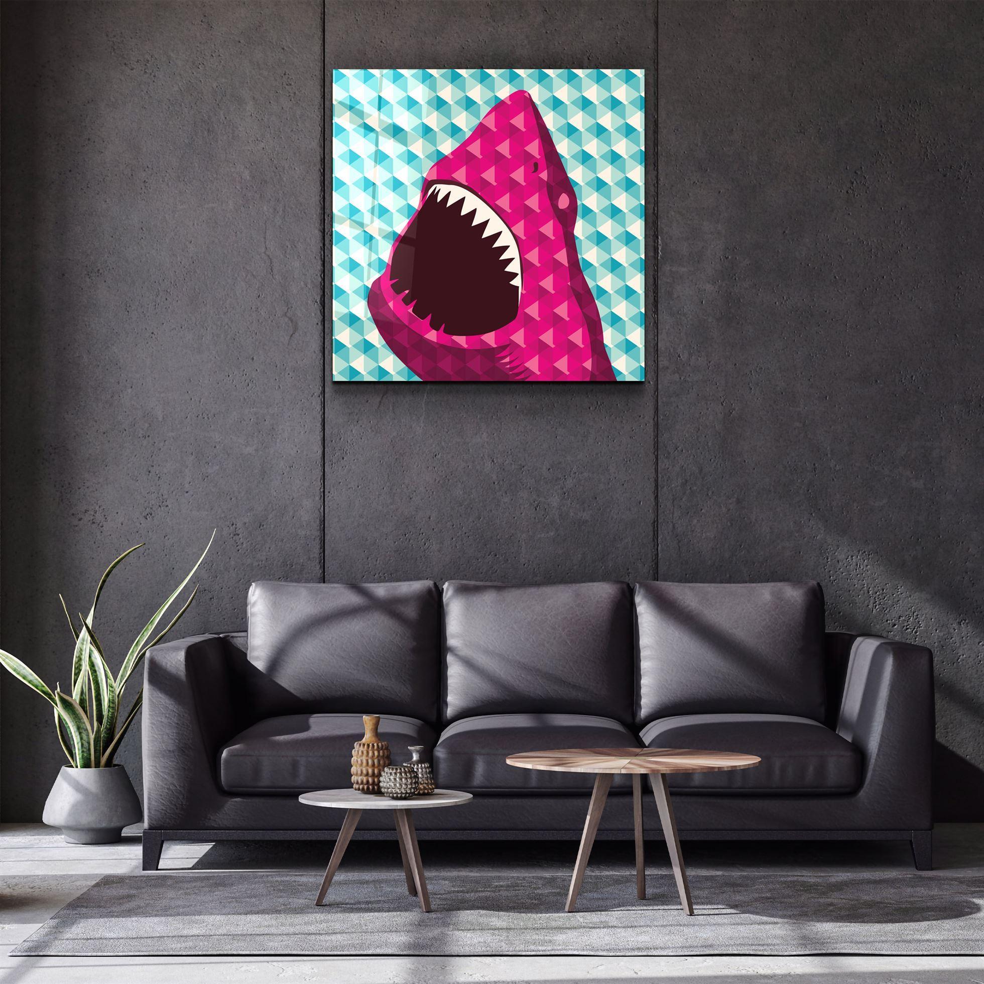 ・"Shark"・Glass Wall Art - ArtDesigna Glass Printing Wall Art