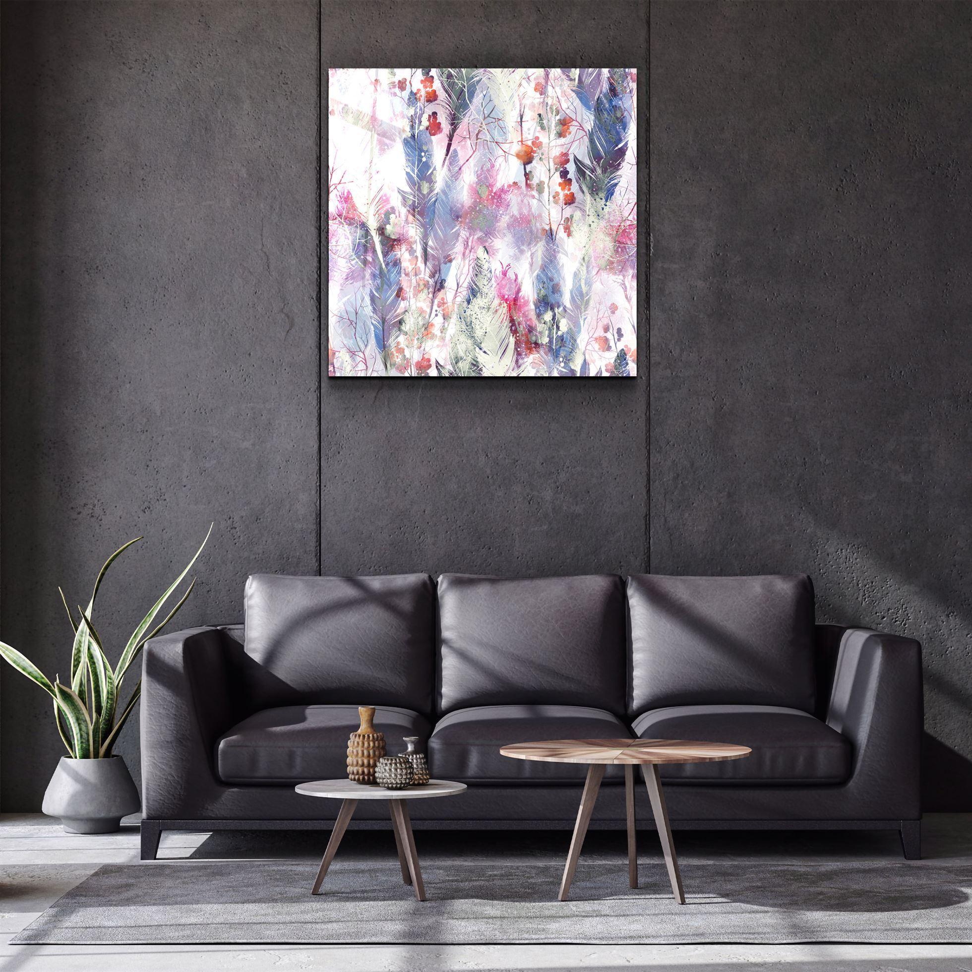 ・"Feather"・Glass Wall Art - ArtDesigna Glass Printing Wall Art