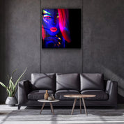 ・"Neon Dancer"・Glass Wall Art - ArtDesigna Glass Printing Wall Art