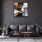 ・"Abstract Cat"・Glass Wall Art - ArtDesigna Glass Printing Wall Art