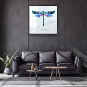 ・"Dragonfly"・Glass Wall Art - ArtDesigna Glass Printing Wall Art