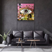 ・"Eye Abstract"・Glass Wall Art - ArtDesigna Glass Printing Wall Art