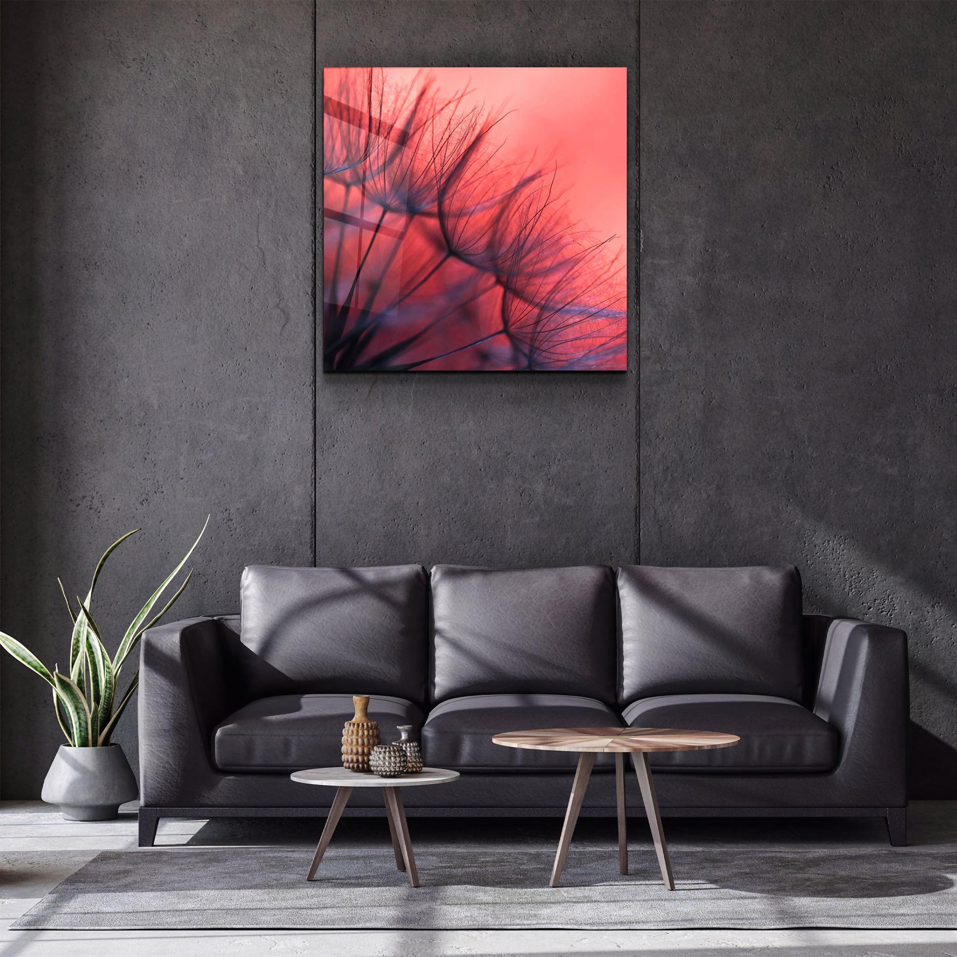 ・"Flower & Sunset"・Glass Wall Art - ArtDesigna Glass Printing Wall Art