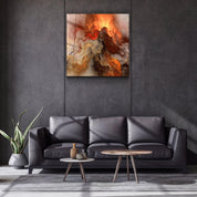 ・"Lava"・Glass Wall Art - ArtDesigna Glass Printing Wall Art