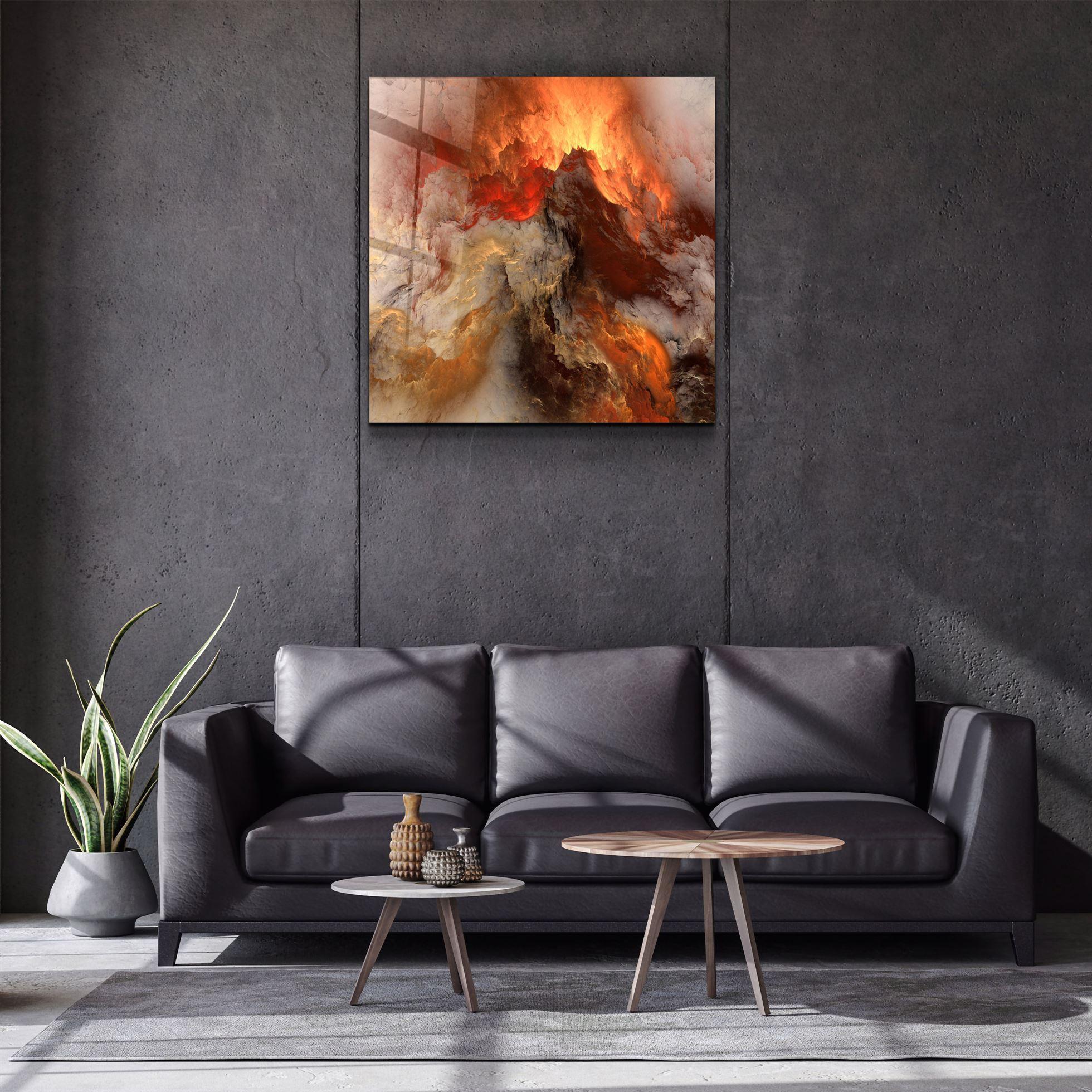 ・"Lava"・Glass Wall Art - ArtDesigna Glass Printing Wall Art