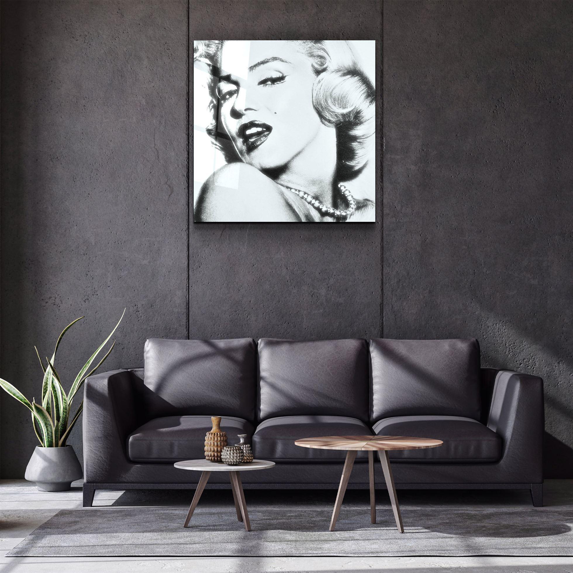 ・"Marilyn Monroe"・Glass Wall Art - ArtDesigna Glass Printing Wall Art