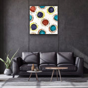 ・"Abstract Circles"・Glass Wall Art - ArtDesigna Glass Printing Wall Art