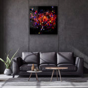 ・"Abstract Colors"・Glass Wall Art - ArtDesigna Glass Printing Wall Art