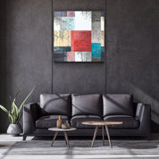 ・"Squares"・Glass Wall Art - ArtDesigna Glass Printing Wall Art