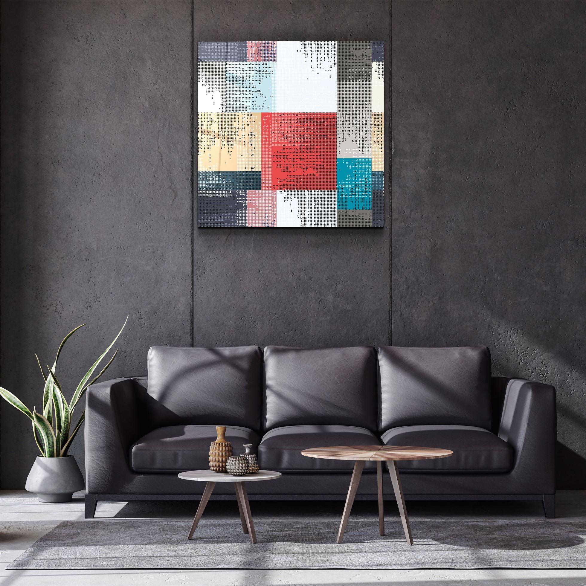 ・"Squares"・Glass Wall Art - ArtDesigna Glass Printing Wall Art