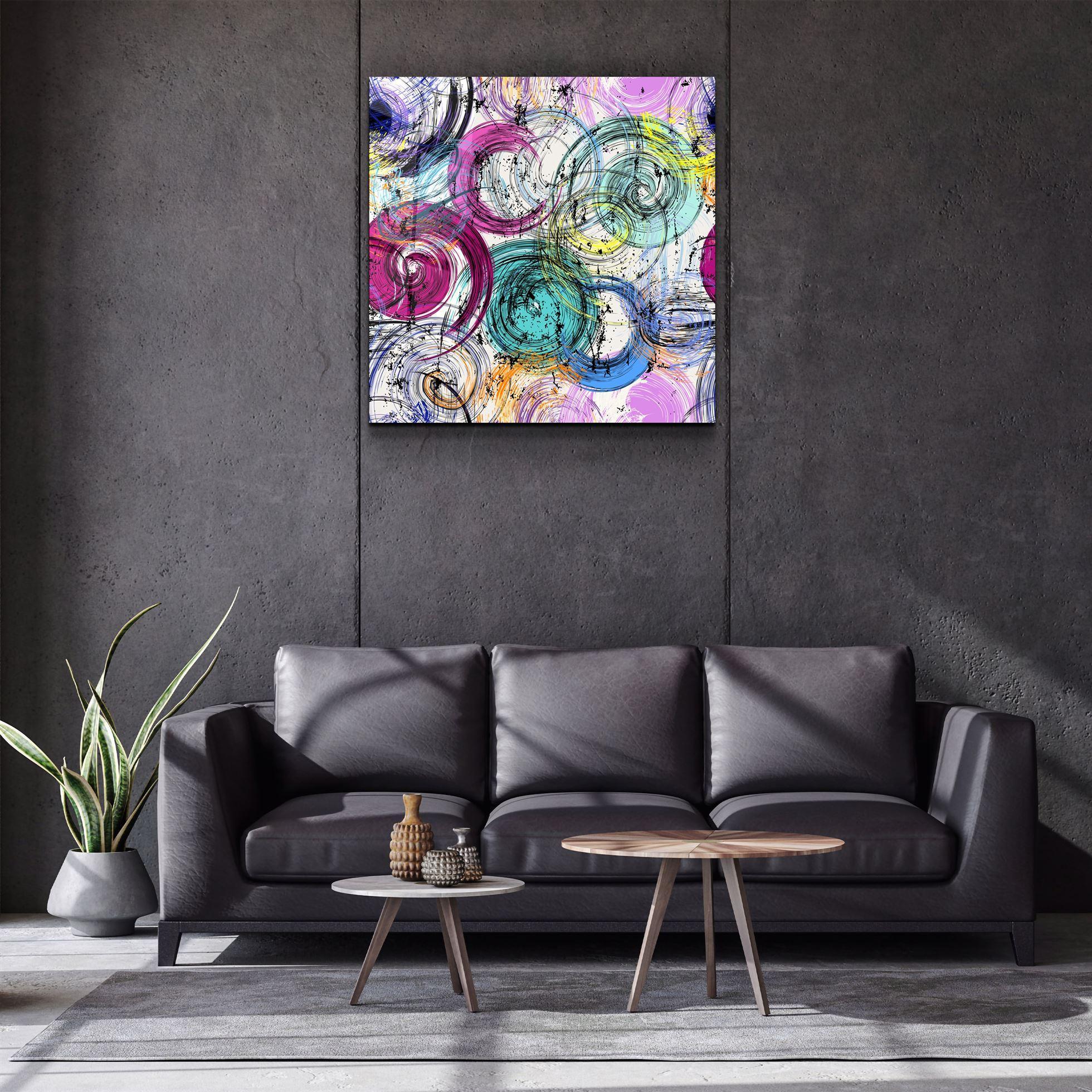 ・"Absctract Colors"・Glass Wall Art - ArtDesigna Glass Printing Wall Art