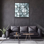 ・"Flower Mosaic"・Glass Wall Art - ArtDesigna Glass Printing Wall Art