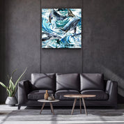 ・"Whales"・Glass Wall Art - ArtDesigna Glass Printing Wall Art