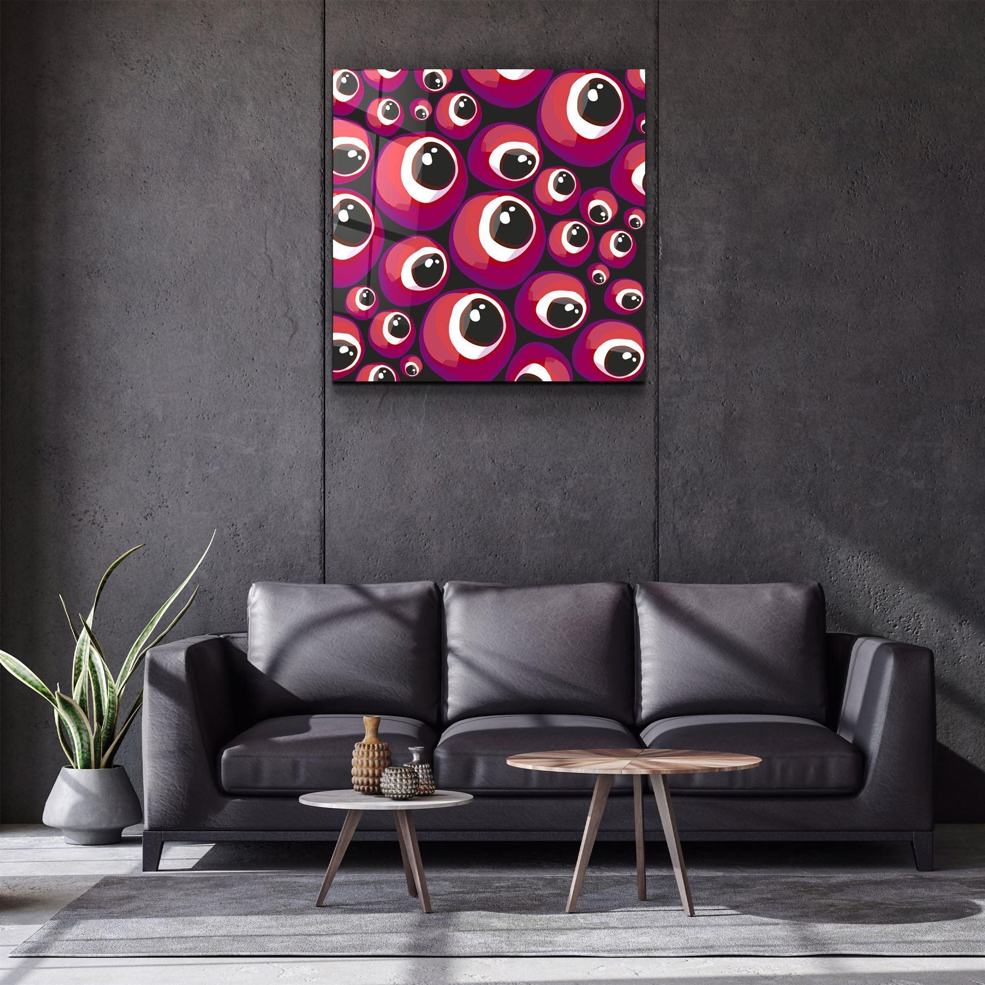 ・"Red Eyes"・Glass Wall Art - ArtDesigna Glass Printing Wall Art