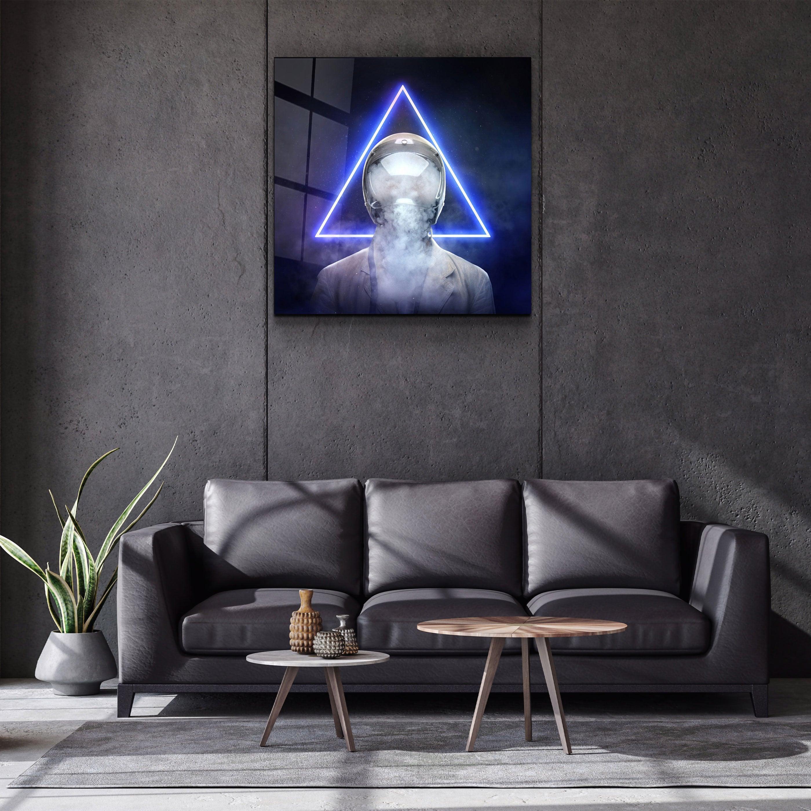 ・"Smoky Face"・Glass Wall Art - ArtDesigna Glass Printing Wall Art