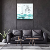 ・"Let Your Dreams"・Glass Wall Art - ArtDesigna Glass Printing Wall Art