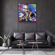 ・"Abstract Musician"・Glass Wall Art - ArtDesigna Glass Printing Wall Art