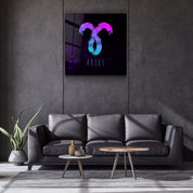 ."Zodiac V2 - Aries". Glass Wall Art - ArtDesigna Glass Printing Wall Art