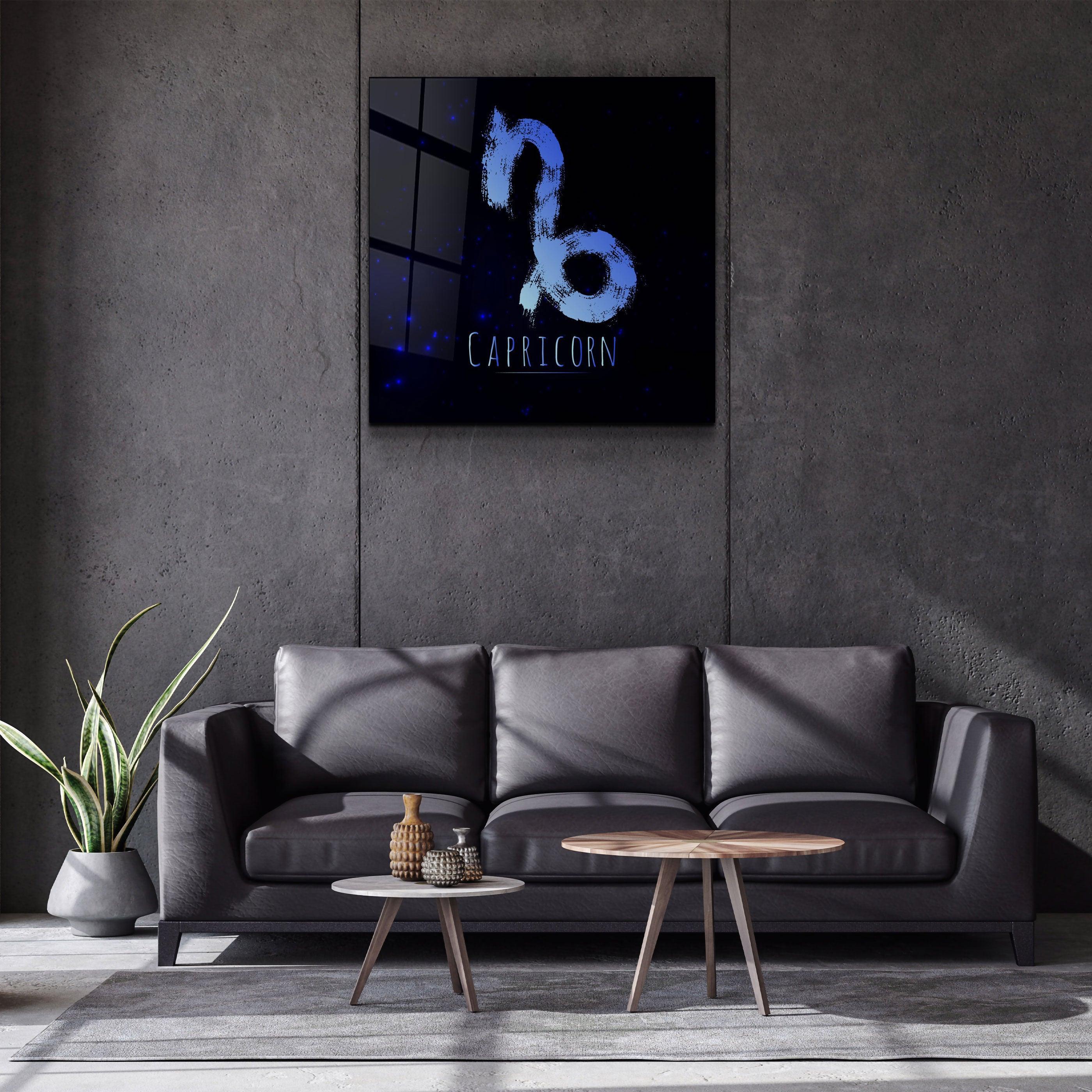 ."Zodiac V2 - Capricorn". Glass Wall Art - ArtDesigna Glass Printing Wall Art