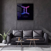 ."Zodiac V2 - Gemini". Glass Wall Art - ArtDesigna Glass Printing Wall Art