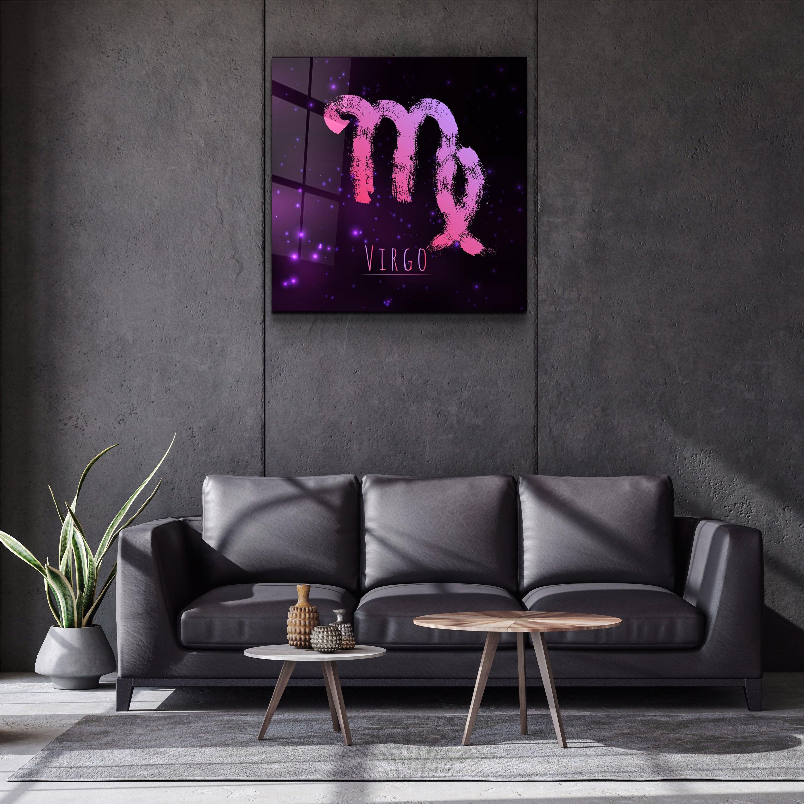."Zodiac V2 - Virgo". Glass Wall Art - ArtDesigna Glass Printing Wall Art