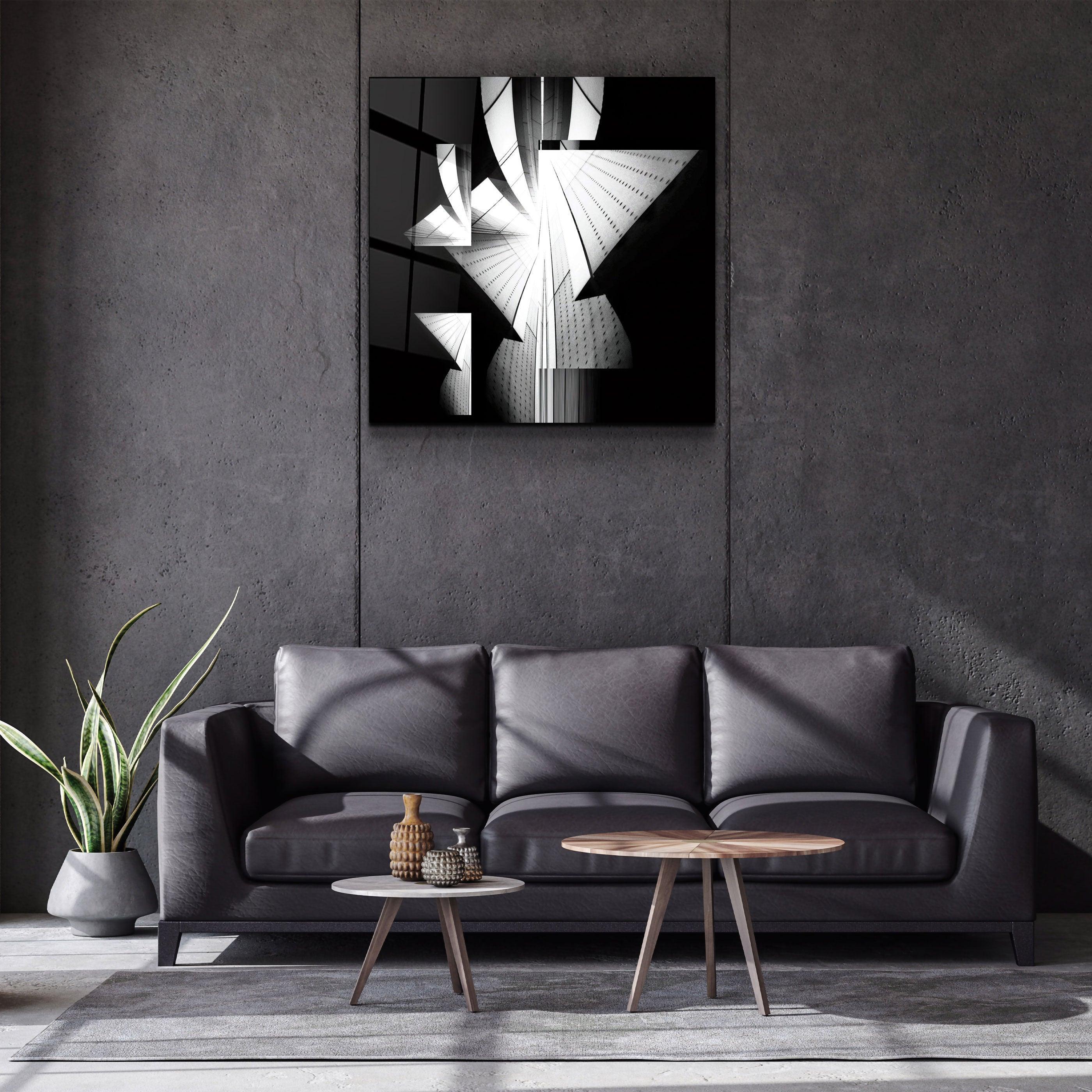 ・"Abstract Building View"・Glass Wall Art - ArtDesigna Glass Printing Wall Art