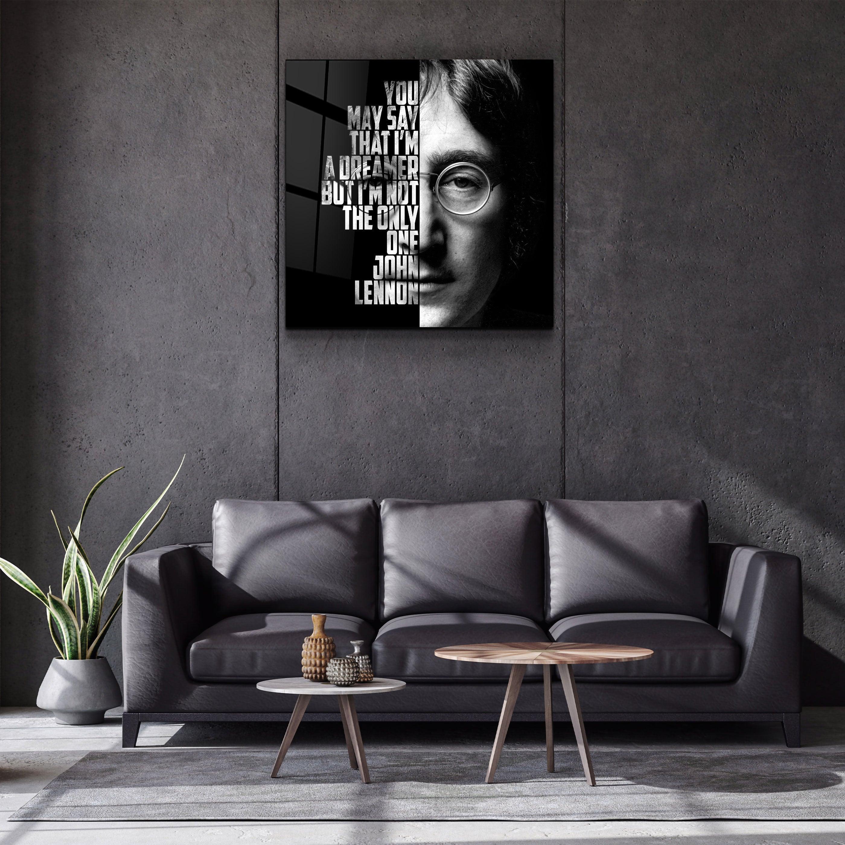 ・"John Lennon"・Designers Collection Glass Wall Art - ArtDesigna Glass Printing Wall Art